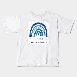 We wear blue for lolon awareness Kids T-Shirt